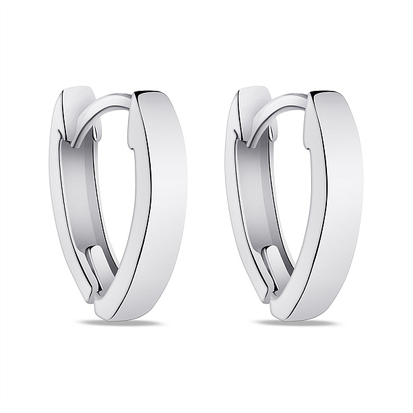 Серьги серебряные без камней (арт. 7502/4892) – изображение 1