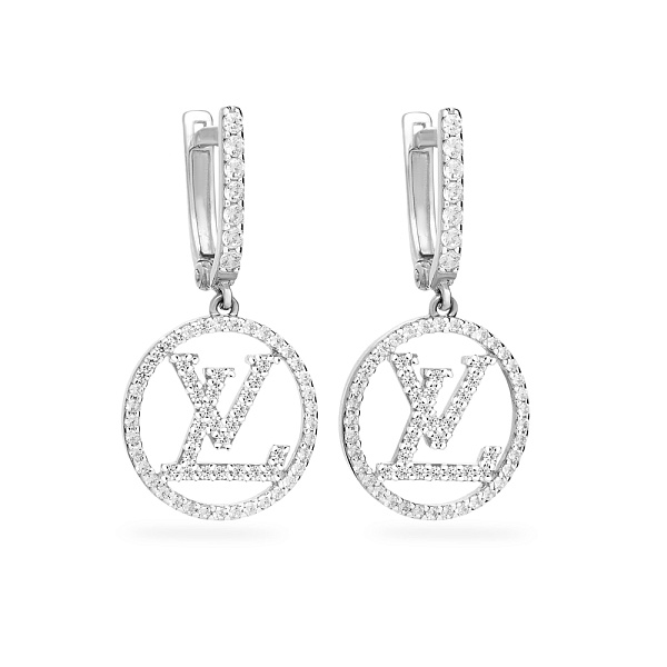 Серебряные серьги-подвески с фианитами (арт. Х110274) – изображение 1