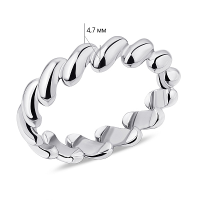Кольцо из серебра без камней  (арт. 7501/5624)