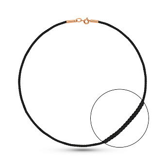 Ювелірний шнурок з золотим замком (арт. 360212)