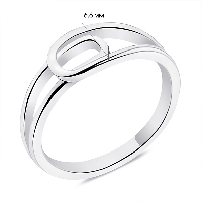 Серебряное кольцо без камней (арт. 7501/6374)
