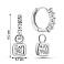 Серьги из серебра с фианитами (арт. 7502/2186038) – изображение 2