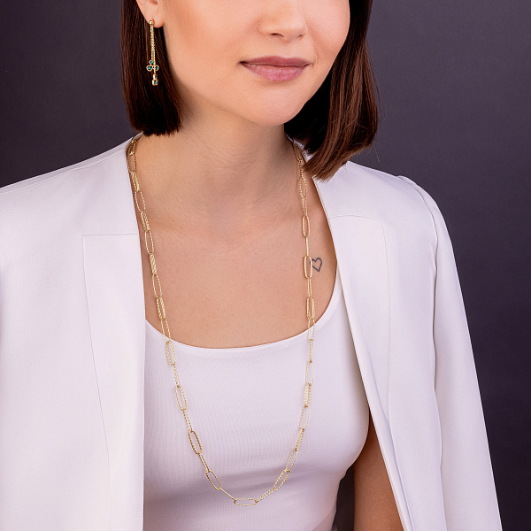 Золотое колье Francelli (арт. 352575ж) – изображение 5