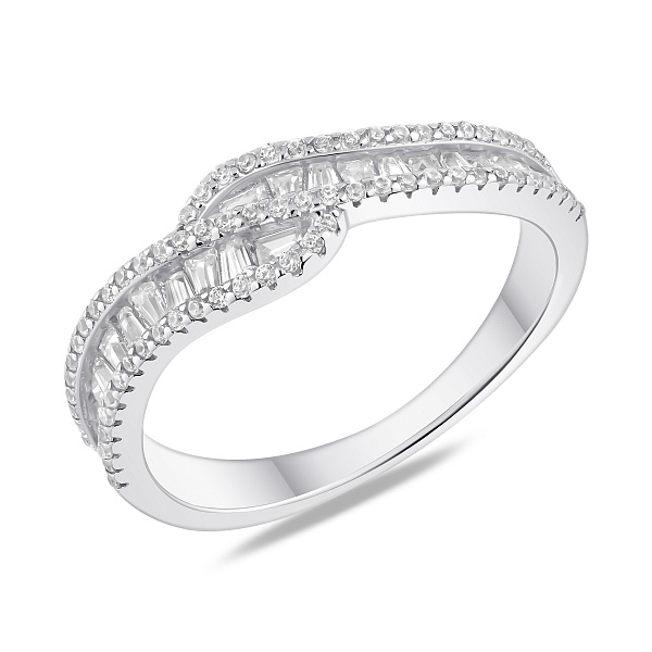 Серебряное кольцо с фианитами (арт. 7501/8431) – изображение 1