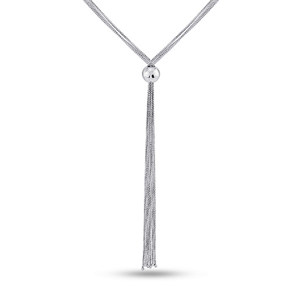 Серебряное колье без камней (арт. 7507/2232) – изображение 1