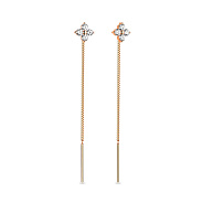 Сережки-протяжки з золота (арт. 110823)