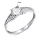 Серебряное кольцо с фианитами (арт. 7501/1547К) – изображение 5