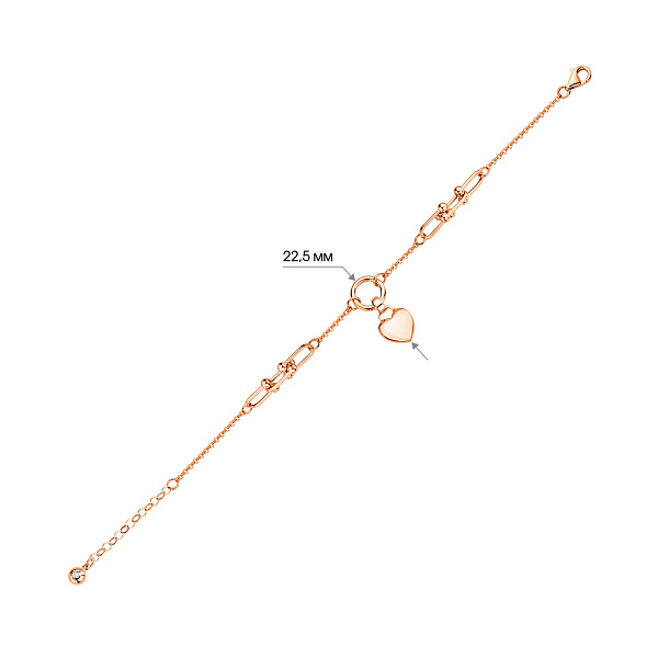 Браслет из золота с фианитом (арт. 326737П1) – изображение 2