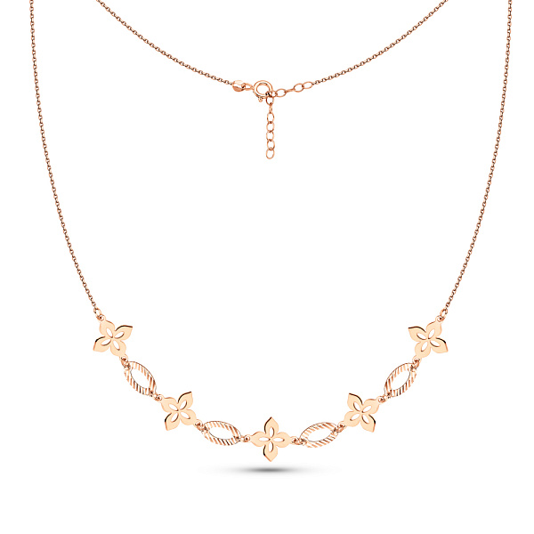 Золотое колье с алмазной гранью (арт. 352645) – изображение 2