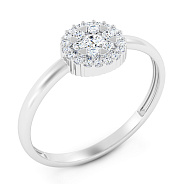 Золота каблучка з діамантами (арт. К011186020б)