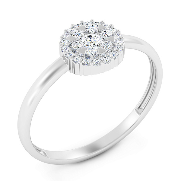 Золота каблучка з діамантами (арт. К011186020б) – зображення 1