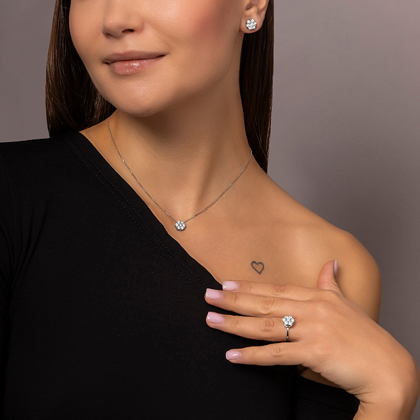 Кольцо золотое с бриллиантами (арт. К011442080б) – изображение 9