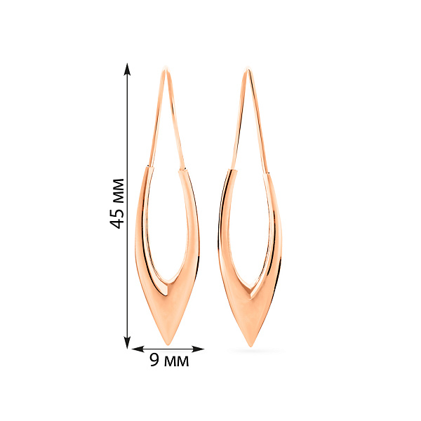 Золотые серьги (арт. 100004/2) – изображение 2