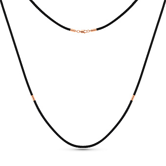 Шелковый шнурок с золотыми вставками (арт. 930012Д)