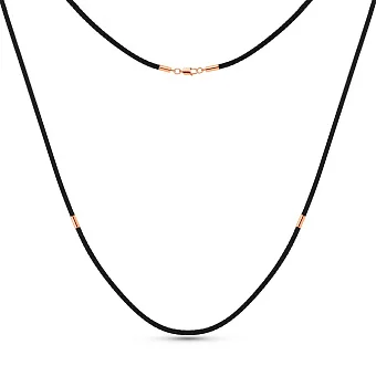 Шовковий шнурок з золотими вставками (арт. 930012Д)