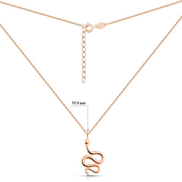 Золоте кольє Змія (арт. 352596) – зображення 4