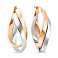 Сережки из красного и белого золота (арт. 105720/30кб) – изображение 1