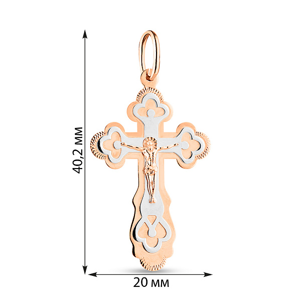 Золотой православный крестик (арт. 740062Д) – изображение 2
