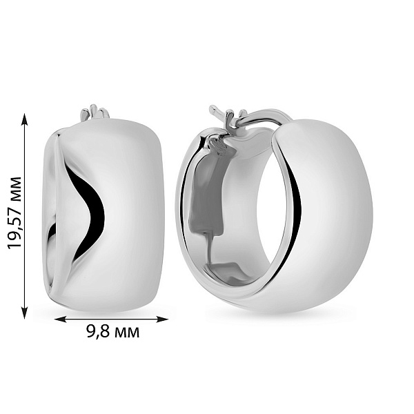 Серьги Francelli из белого золота (арт. е104161/15б) – изображение 5