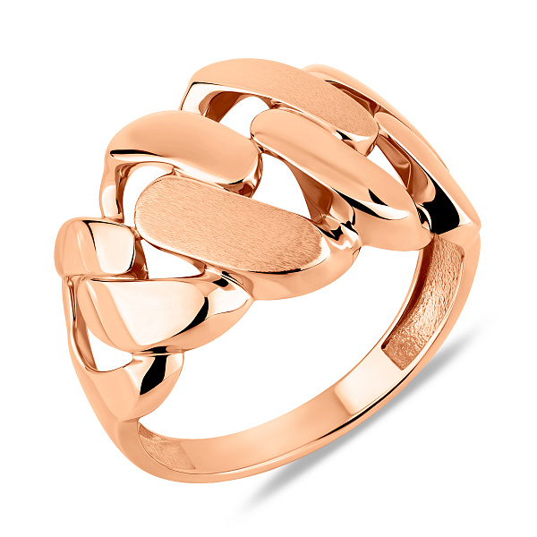 Золотое кольцо без камней (арт. 141457м) – изображение 1