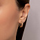 Серьги из красного золота с фианитами (арт. 1101231) – изображение 2