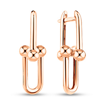Серьги из красного золота (арт. 1091467/1)