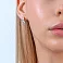Сережки з білого золота з діамантами (арт. С011074020б) – зображення 2