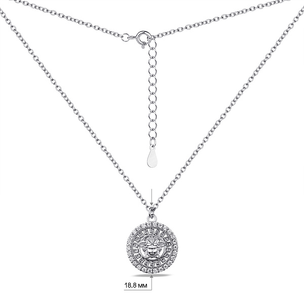 Серебряное колье с фианитами (арт. 7507/2025) – изображение 3