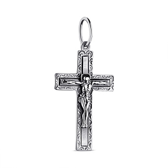 Срібний хрестик (арт. 7904/0425-ч)