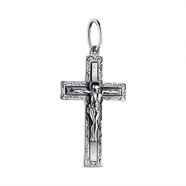 Серебряный крестик (арт. 7904/0425-ч) – изображение 1