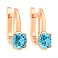 Дитячі золоті сережки з блакитним фіанітом (арт. 110504г) – зображення 1