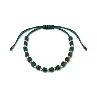 Браслет на нити с ониксом и золотыми вставками (арт. 340078зоз)