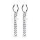 Серебряные серьги-конго Крестик (арт. 7502/9846/10) – изображение 1