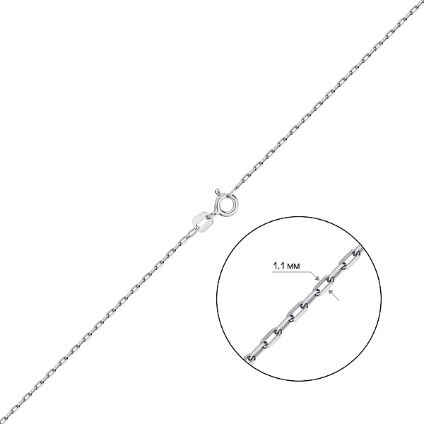 Серебряная цепочка плетения Якорное (арт. 7508/849Р1/40) – изображение 2