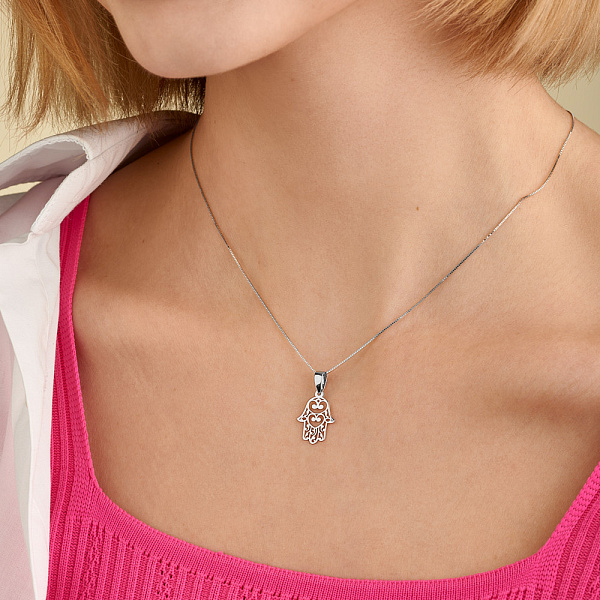 Золотий підвіс без каміння (арт. 440703б) – зображення 2