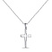Колье из серебра с крестиком (арт. 7507/1962) – изображение 1