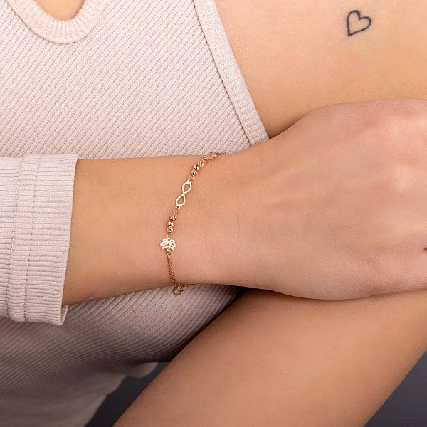 Золотой браслет без камней (арт. 326583) – изображение 3