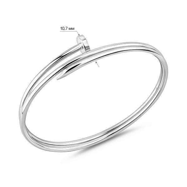 Золотой жесткий браслет Гвоздь без камней (арт. 3261418б) – изображение 2