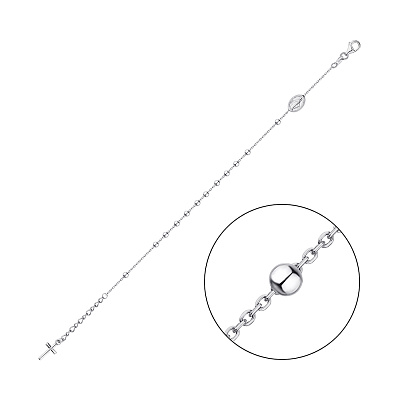 Срібний браслет Розарій (арт. 7509/4242)