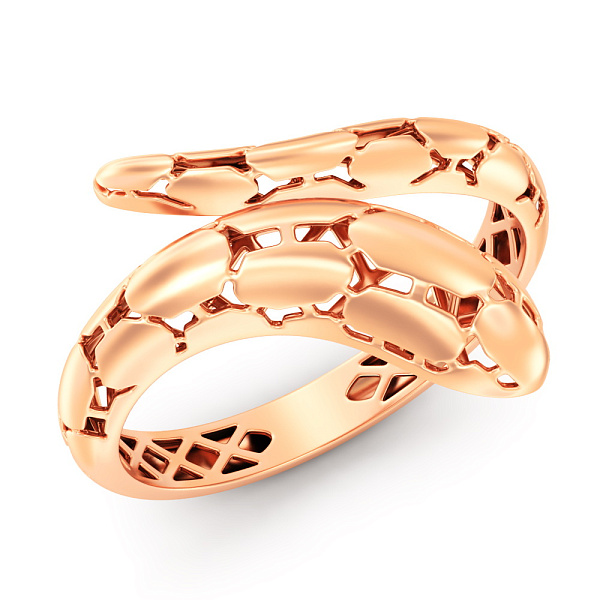 Золотое кольцо Змея (арт. 1401002) – изображение 1