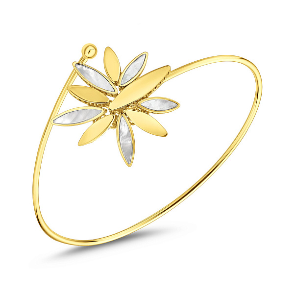 Жорсткий браслет Francelli з жовтого золота (арт. 326818жп) – зображення 1