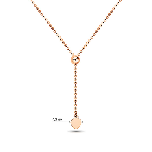 Колье Fly из золота с регулированием длины (арт. 352376/1) – изображение 5