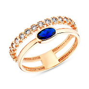 Фото Золотое кольцо с фианитами (арт. 154499с)