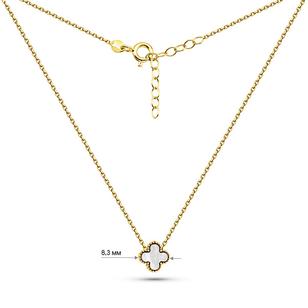 Золоте кольє з перламутром (арт. 352773/8жп) – зображення 3