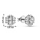 Серьги из белого золота с бриллиантами (арт. Т011724010б) – изображение 2