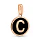 Золотой кулон Буква С с эмалью (арт. 440992еч) – изображение 1