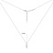 Серебряное колье с подвеской с фианитом (арт. 7507/967) – изображение 3