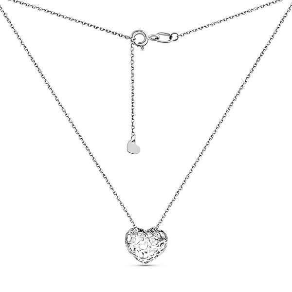 Колье Сердце из белого золота (арт. 360209б) – изображение 2
