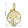Золотой кулон Francelli (арт. 424941жп) – изображение 4