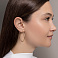Серьги-кольца из желтого золота (арт. 122001/40ж) – изображение 3